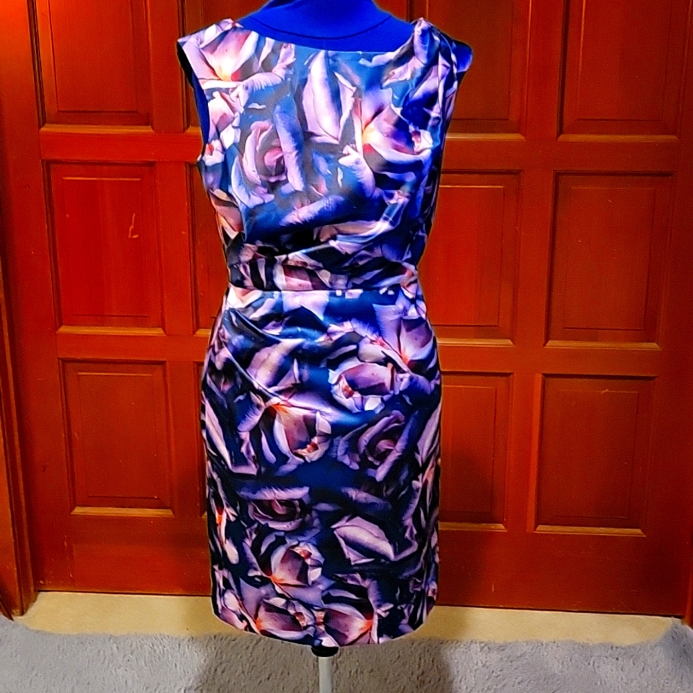 Purple floral dress